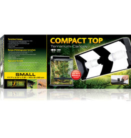 EXO TERRA EXO TERRA- PT2226- COMPACT CANOPY FIXTURE- WITH BUILT IN REFLECTOR- 3.5X8- 18 INCH