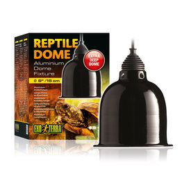 EXO TERRA EXO TERRA- PT2348- REPTILE FIXTURE- DOME WITH REFLECTOR- CERAMIC SOCKET- 6X6X9
