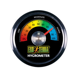 EXO TERRA PT2466- HYGROMETER- 1.5X1.5X.5- ANALOG