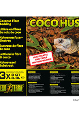 EXO TERRA PT2776- SUBSTRATE- COCO HUSK BEDDING- 14X18X3- 8 QT- 3 PK