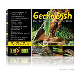 EXO TERRA EXO TERRA- PT2810- GECKO DISH- 3.5X1.5X4.9- COMBO