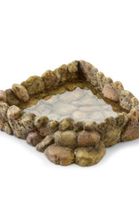 EXO TERRA EXO TERRA- PT2829- WATER DISH- CORNER- PEBBLE- 9.8X9.4X2.6- EXTRA LARGE