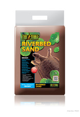 EXO TERRA PT3107- TERRARIUM- SUBSTRATE- SAND- RIVERBED- 10X2X9- 10 LB- BROWN