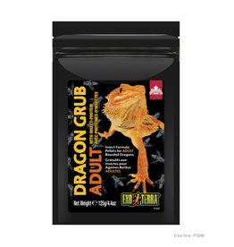 EXO TERRA EXO TERRA- PT3266- DRAGON GRUB- PELLETS- BEARDED DRAGON- 6X4X2- ADULT- 4.4 OZ