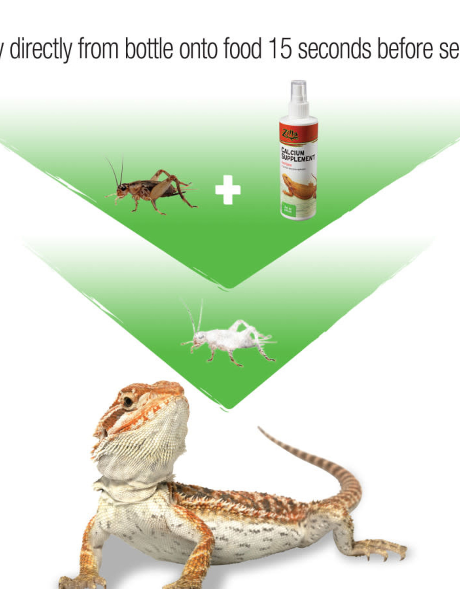 ZILLA PET PRODUCTS ZILLA- REPTILE- CALCIUM SPRAY- 2X2X7- 8 OZ