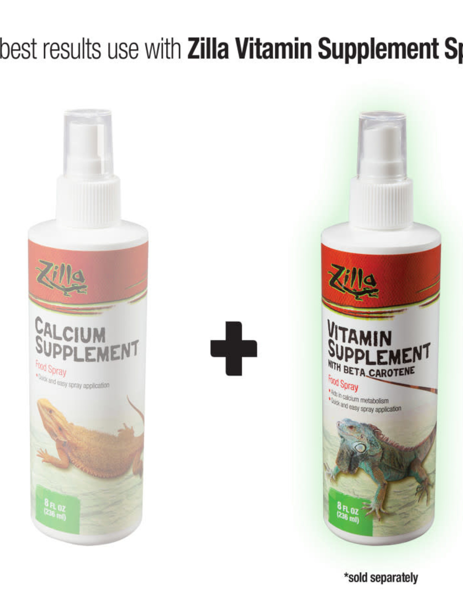 ZILLA PET PRODUCTS ZILLA- REPTILE- CALCIUM SPRAY- 2X2X7- 8 OZ