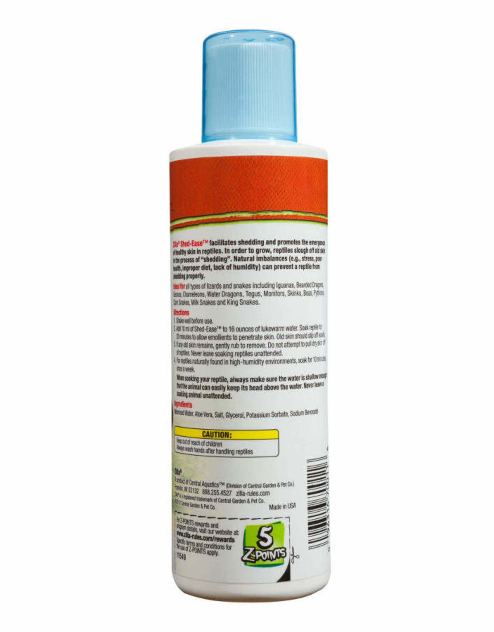 ZILLA PET PRODUCTS ZILLA- REPTILE- SHED EASE- 2X2X7- 8 OZ