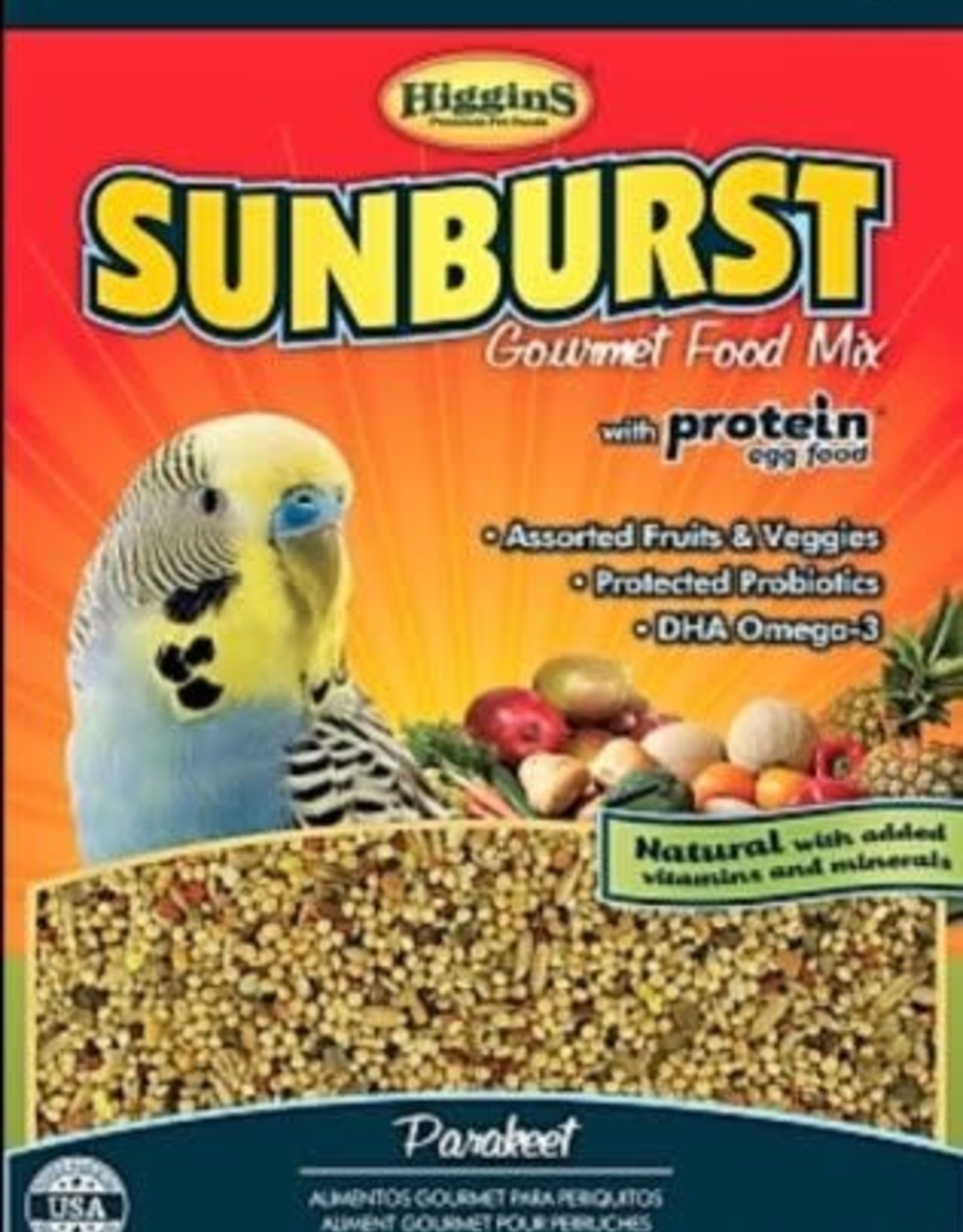 HIGGINS PREMIUM PET FOODS BIN #5- HIGGINS- SUNBURST- 5X5X5- PARAKEET- PER LB