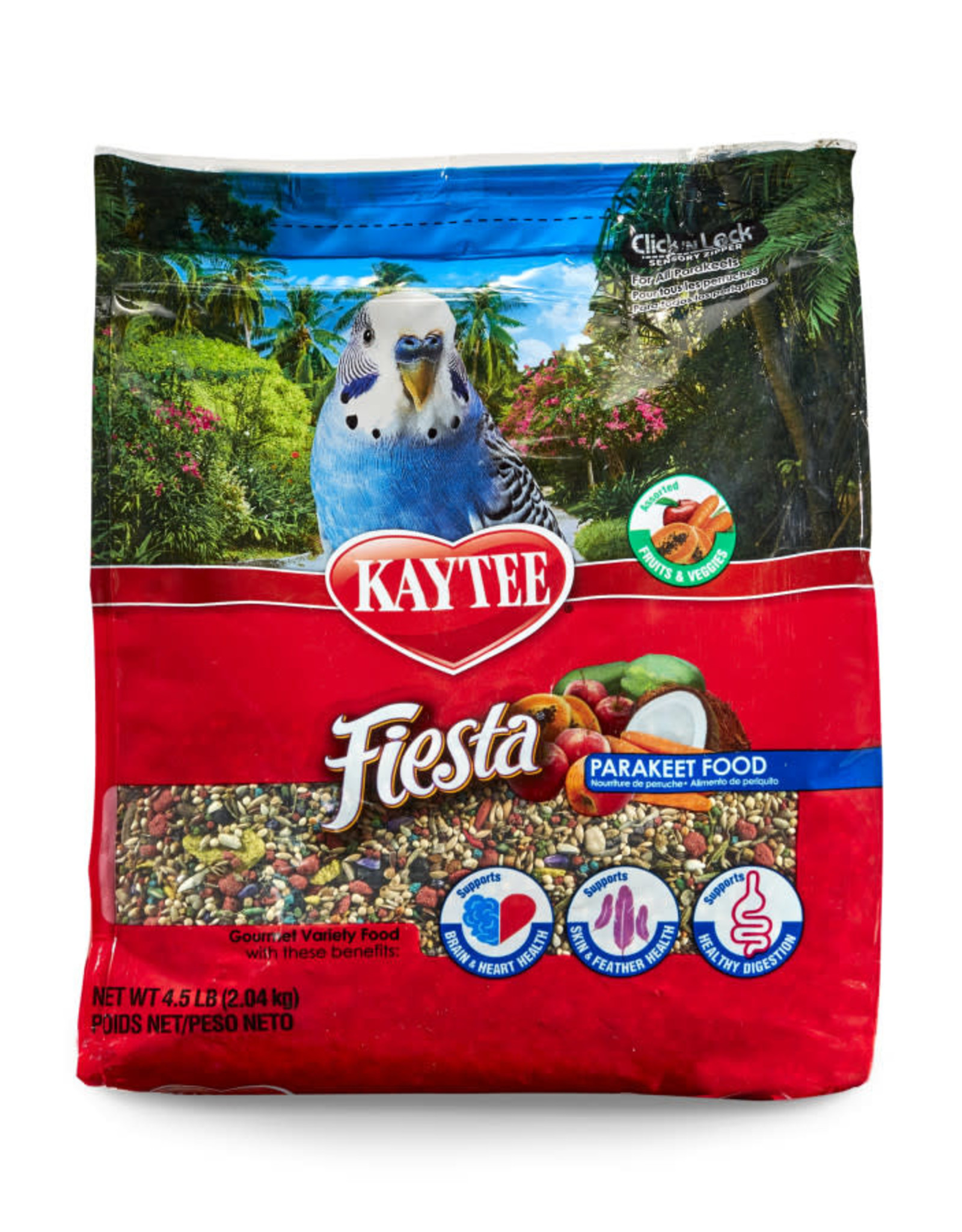 CENTRAL - KAYTEE PRODUCTS KAYTEE- FIESTA- BIRD FOOD- 14X16X8- PARAKEET- 4.5 LB