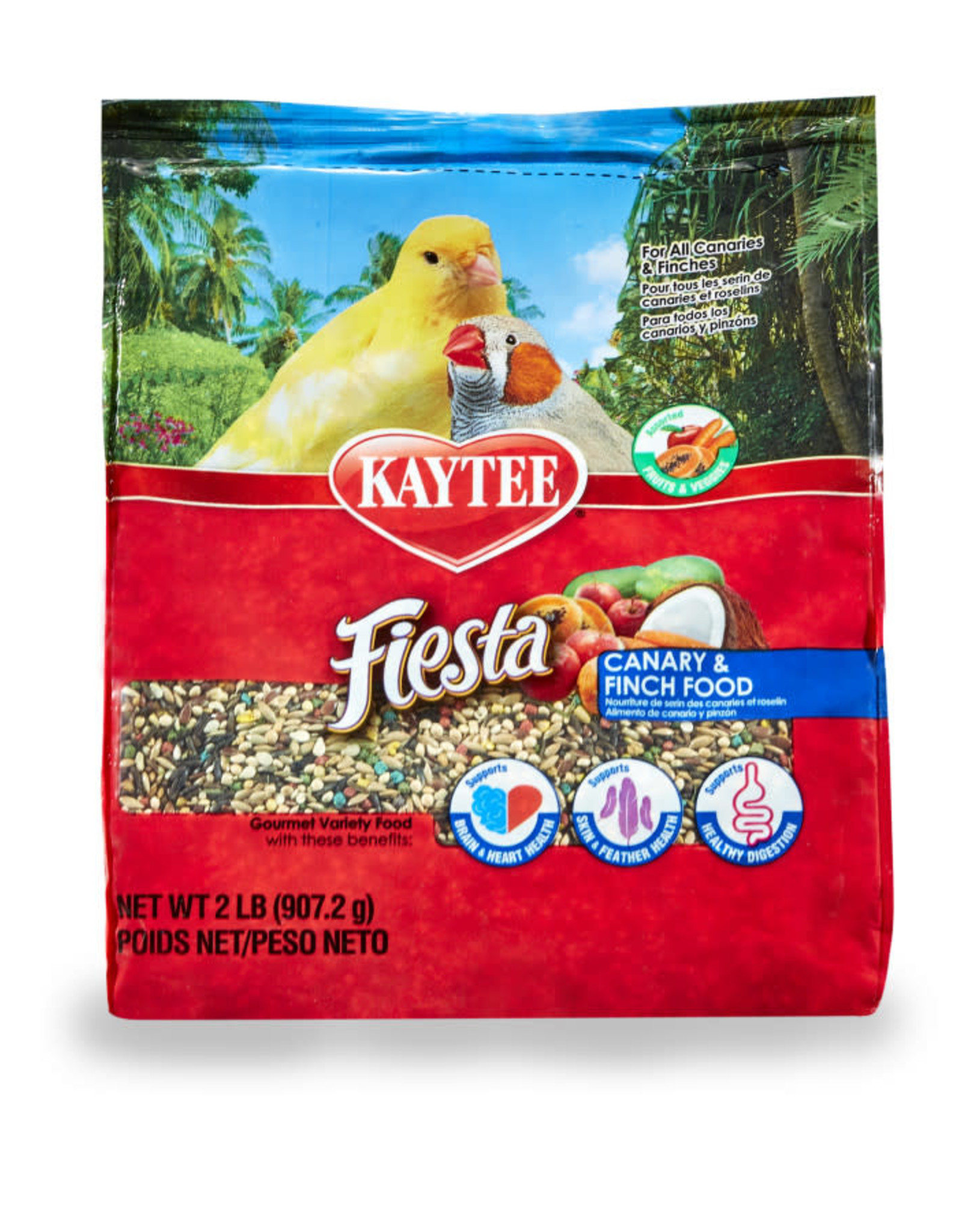 CENTRAL - KAYTEE PRODUCTS KAYTEE- FIESTA- BIRD FOOD- 14X16X8- CANARY/FINCH- 2 LB