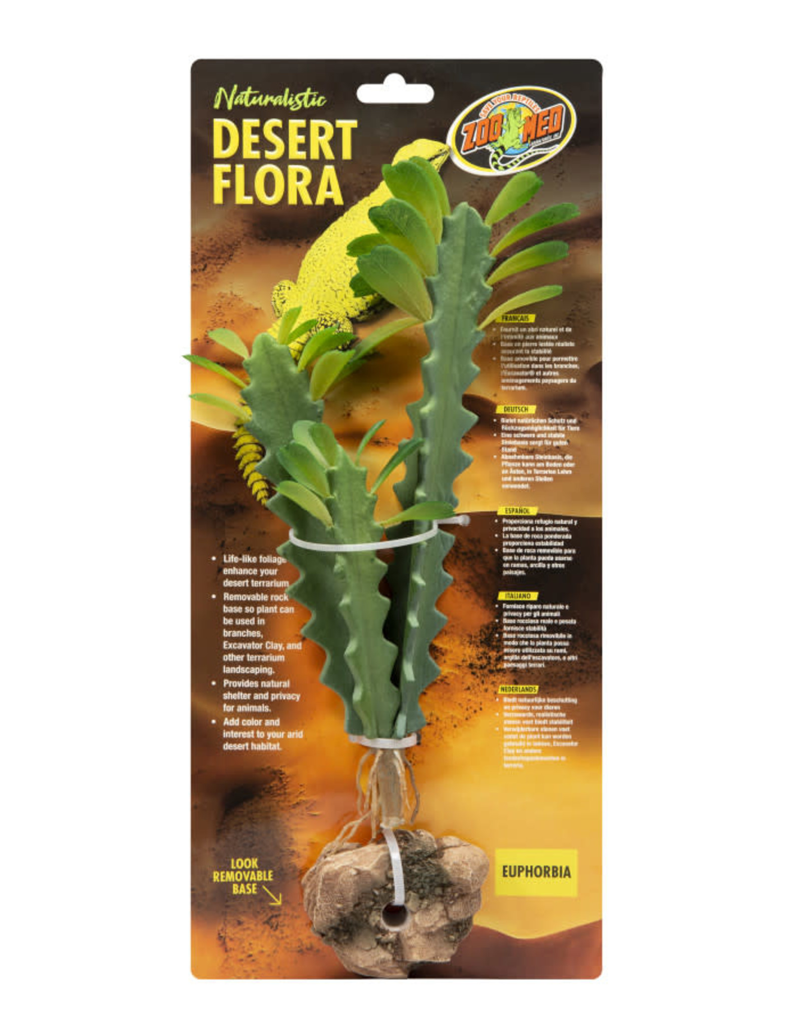 ZOO MED LABORATORIES, INC. ZOO MED- BU-72- PLANT- 14X7X4- DESERT FLORA- EUPHORBIA