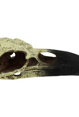 KOMODO KOMODO- HIDEOUT- RESIN- 8X5X4- RAVEN SKULL- LARGE