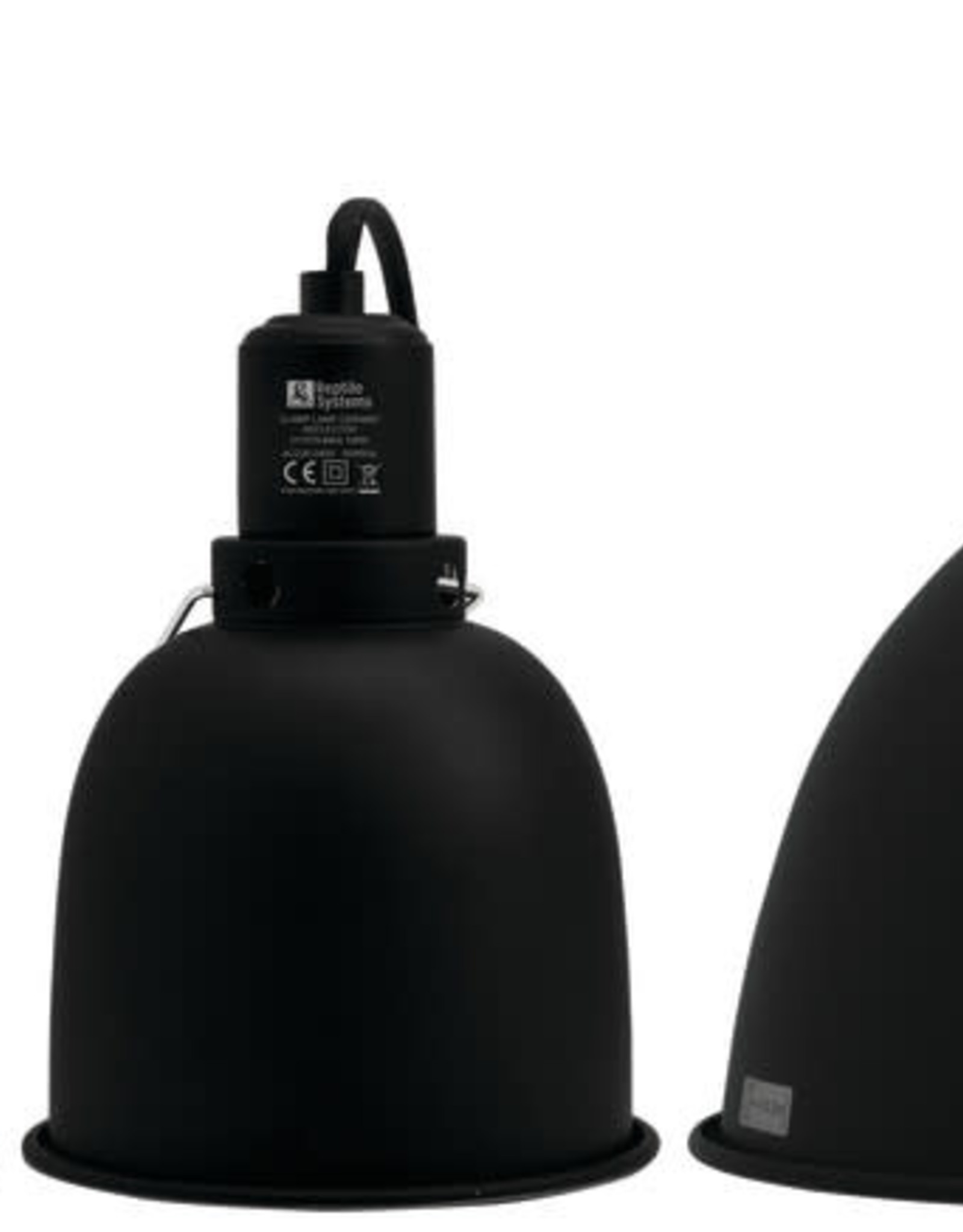 DRTIMS AQUATICS LLC REPTILE SYSTEMS- CERAMIC- REFLECTOR- CLAMP LAMP- 11X5.5X5.5- BLACK EDITION- 200 WATTS- LARGE