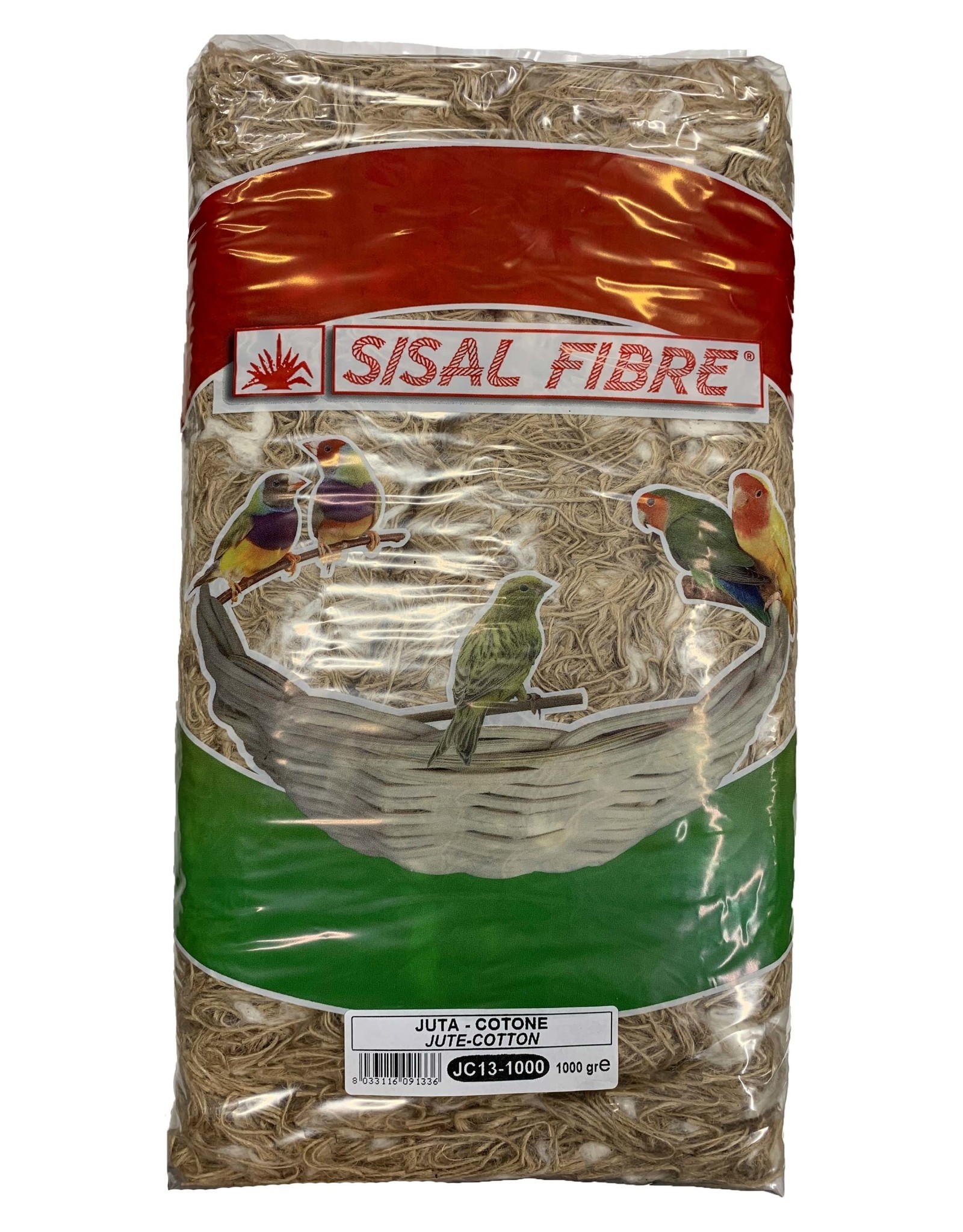 QUIKO NESTING MATERIAL- 12X24X8- COCONUT/SISAL/JUTE/COTTON/STERILE ANIMAL HAIR/HEMP- 500 G