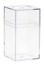 AMAC AMAC- ACRYLIC BOX- M SERIES- 100C- 2.32X2.32X4.19- CYSTAL CLEAR