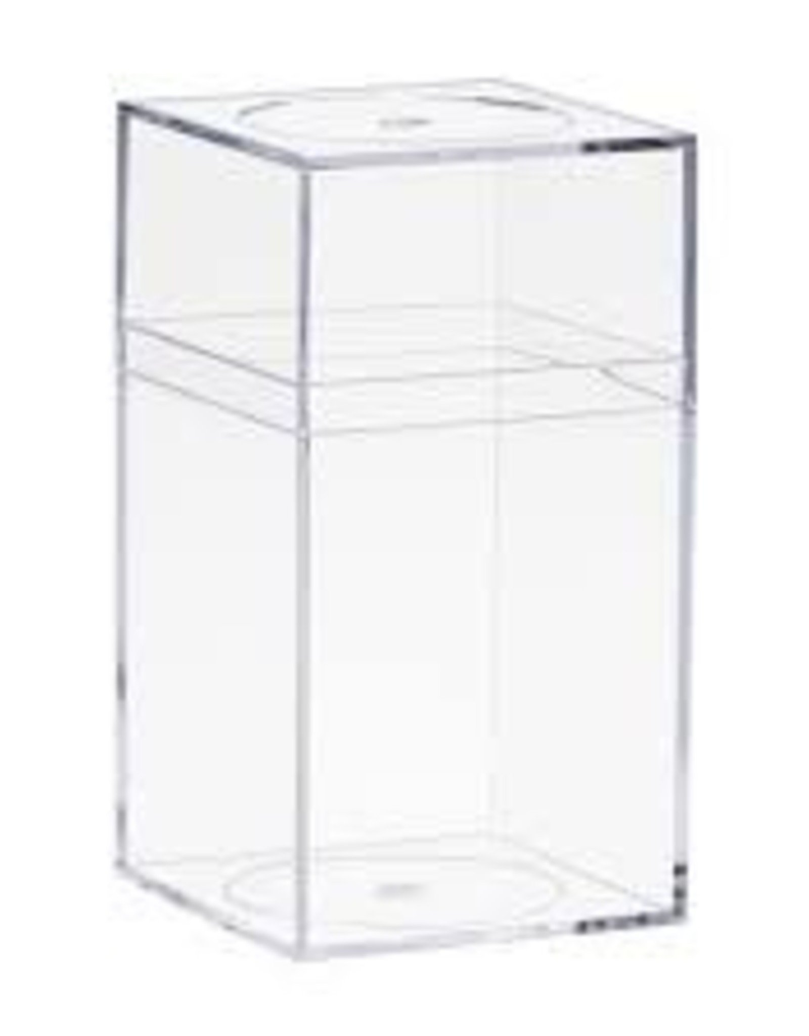 AMAC AMAC- ACRYLIC BOX- M SERIES- 100C- 2.32X2.32X4.19- CYSTAL CLEAR