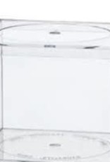 AMAC AMAC- ACRYLIC BOX- FLAT TOP SERIES- 764C- 3.44 x 3.44 x 2.50- CRYSTAL CLEAR