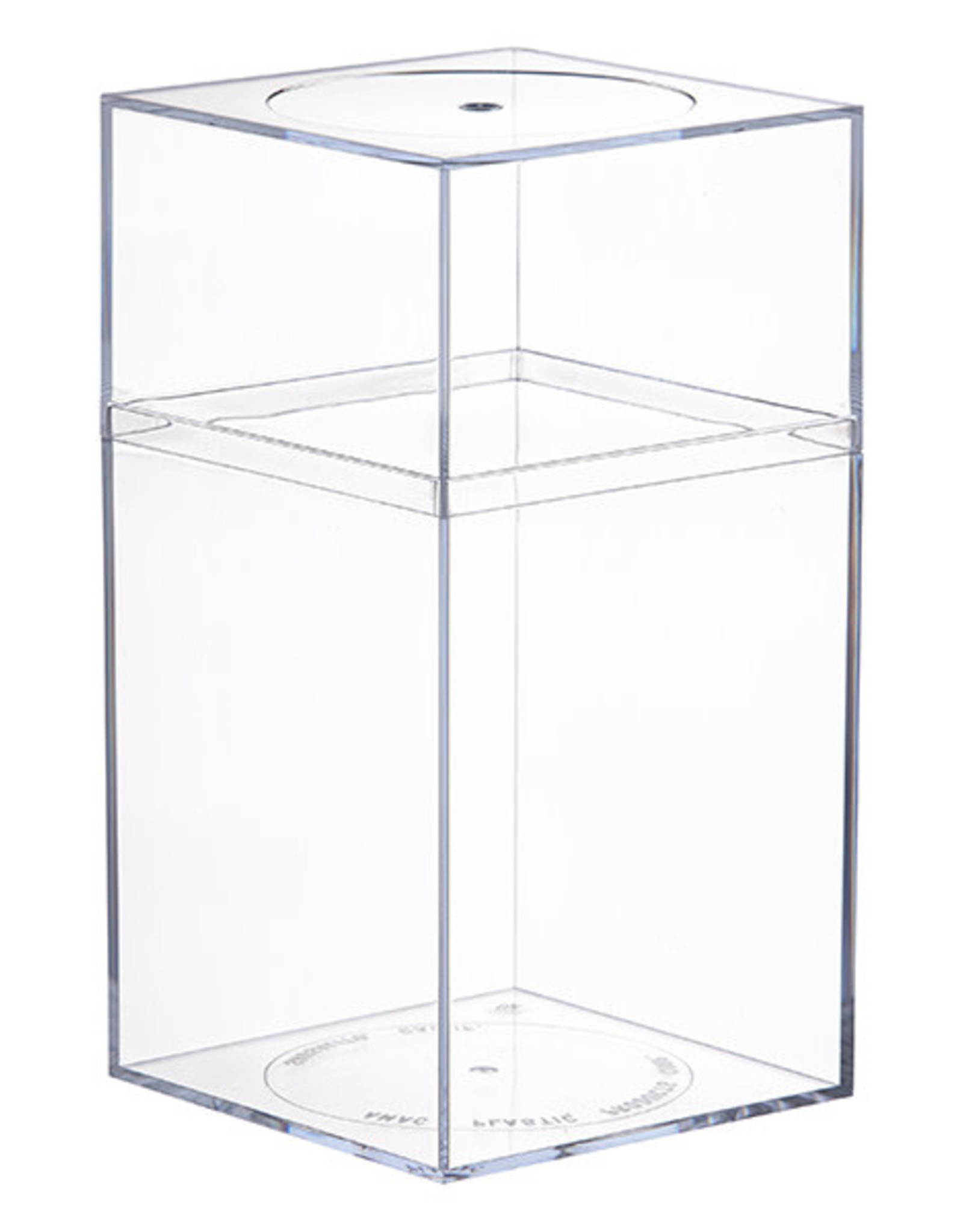 AMAC AMAC- ACRYLIC BOX- M SERIES- 105C- 4 x 4 x 7.25- CRYSTAL CLEAR