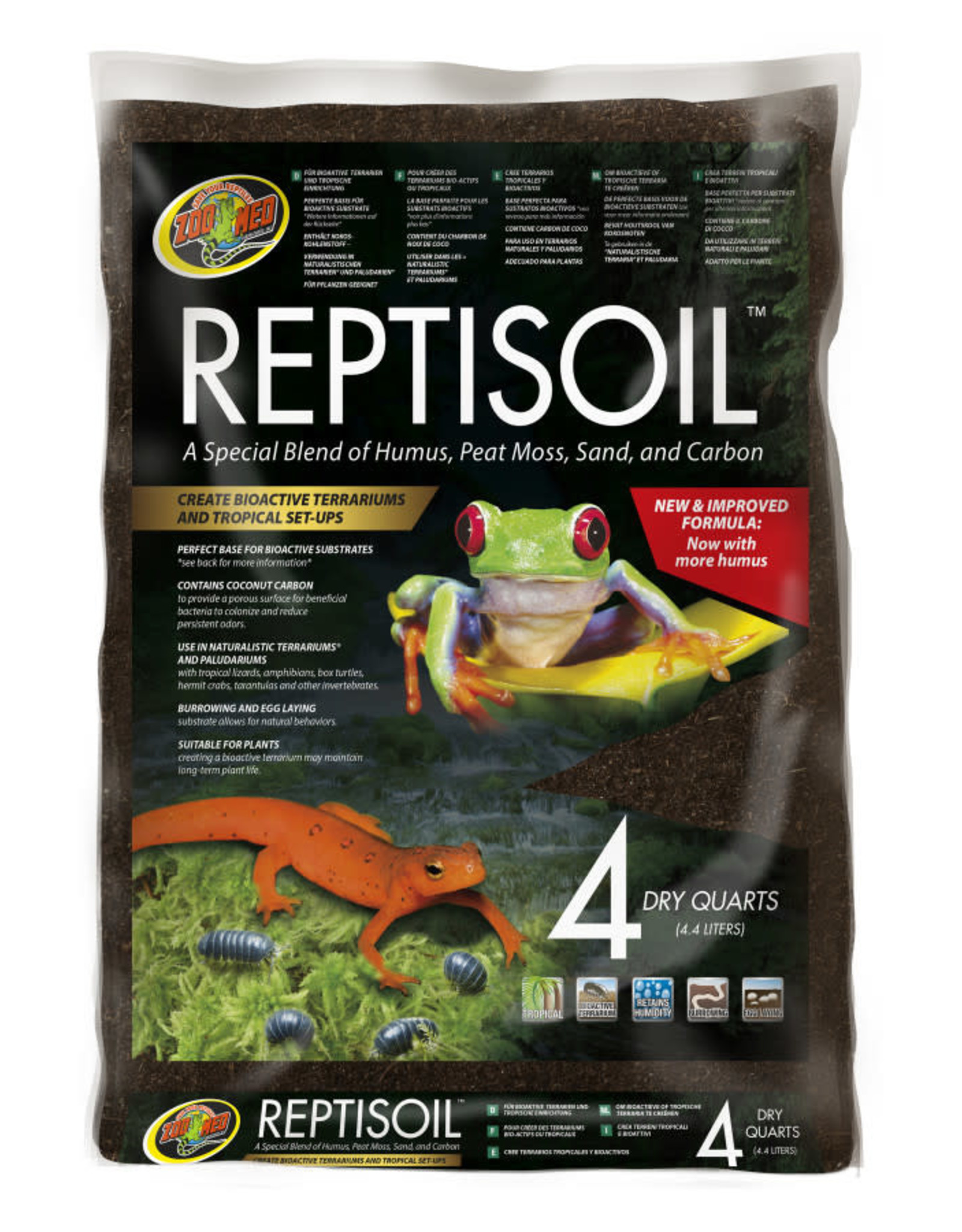 ZOO MED RSS4 REPTISOIL SUBSTRATE 11x9x2 4 QUART Rhonda's Aviary