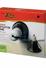 CENTRAL AQUATICS (ALL GLASS) ZILLA- REFLECTOR DOME- 5.5X5.5X9- CERAMIC SOCKET- BLACK*