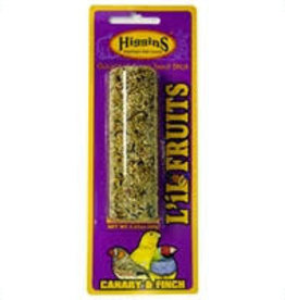 HIGGINS PREMIUM PET FOODS HIGGINS- SUNBURST- TREAT STICK- 5X2X2- LIL' FRUITS- CANARY/FINCH- 2.43 OZ*