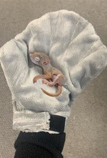EN4658- FLEECE BONDING/HAND-FEEDING GLOVE- ADJUSTABLE- 8X8X3- CALMING GLOVE