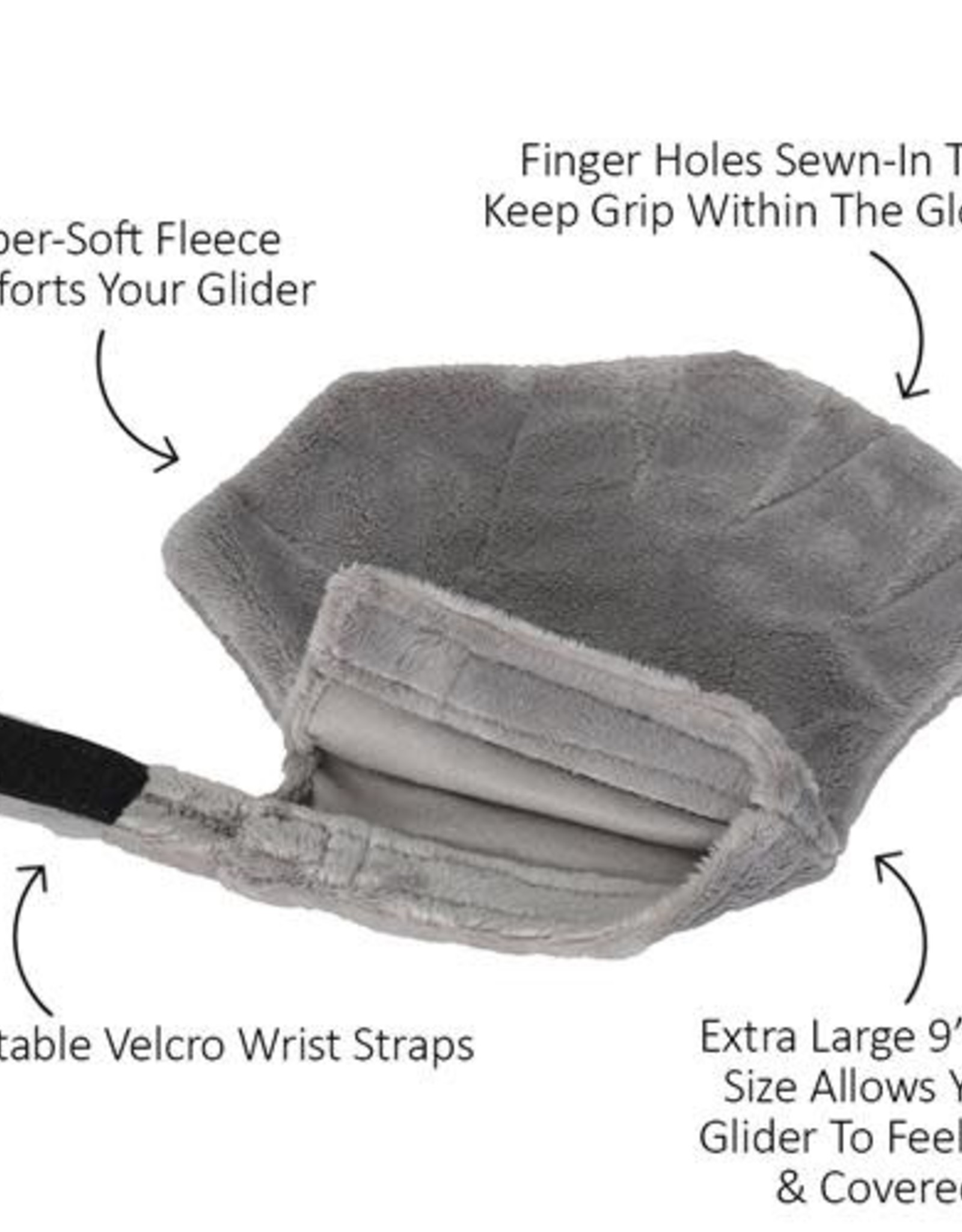 EN4658- FLEECE BONDING/HAND-FEEDING GLOVE- ADJUSTABLE- 8X8X3- CALMING GLOVE