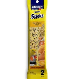 VITAKRAFT SUN SEED -SLAVE 775 VITAKRAFT- TREAT STICKS- CANARY- 5X8X2- EGG & HONEY-  1.4 OZ- 2 CT