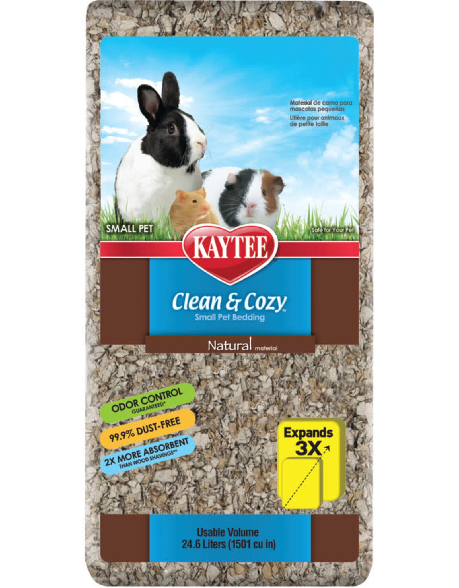 CENTRAL - KAYTEE PRODUCTS KAYTEE BEDDING- CLEAN AND COZY- NATURAL- 24.6L