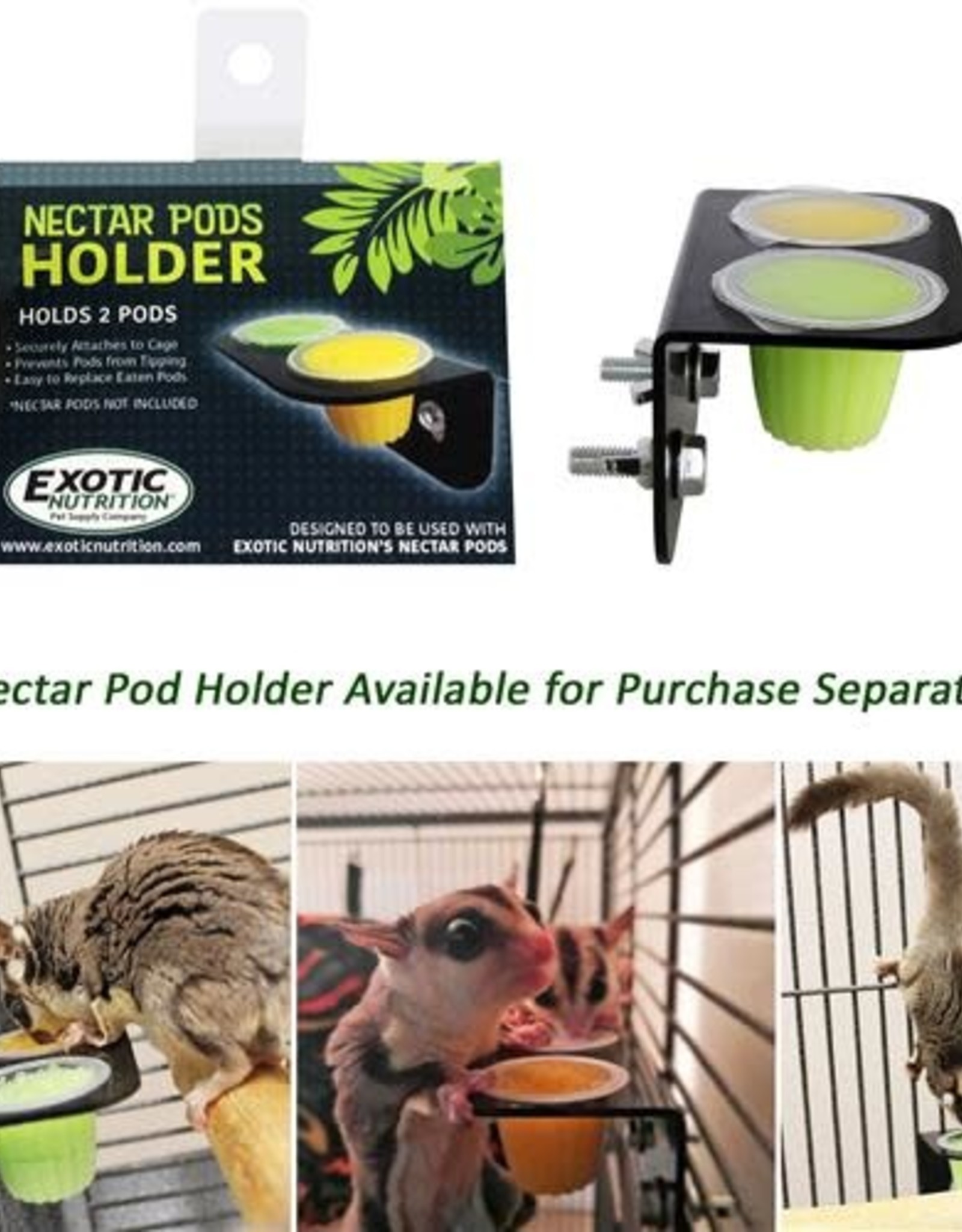 EXOTIC NUTRITION EN6584- NECTAR PODS- 3X2X3- HONEY (HOLDER SOLD SEPARATELY)