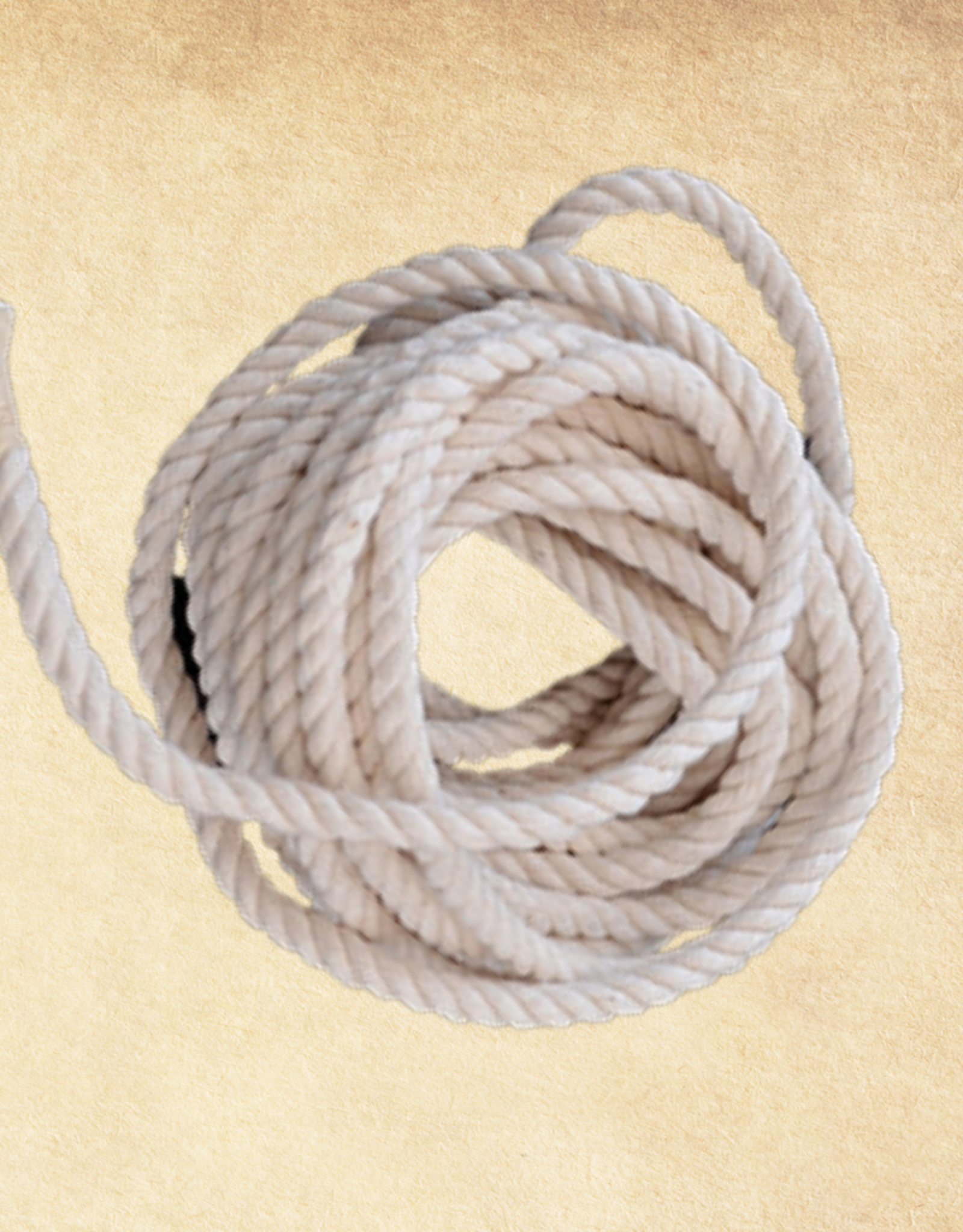TOY MAKING- ROPE- COTTON- 7/32 DIA- 6 FT LENGTH