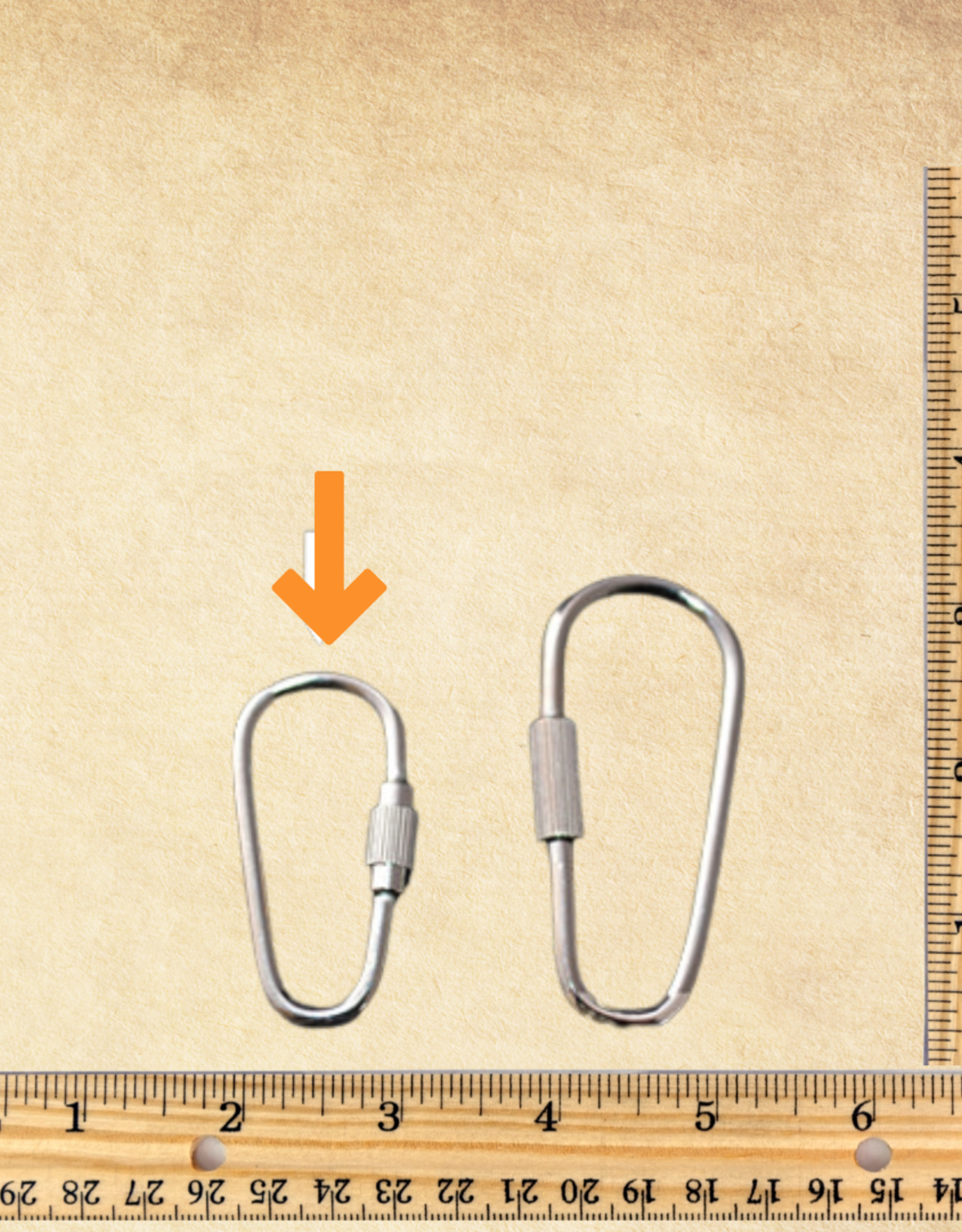 TOY MAKING- LINK- METAL- 1-1/2"- PEAR HOOK- SMALL- EACH