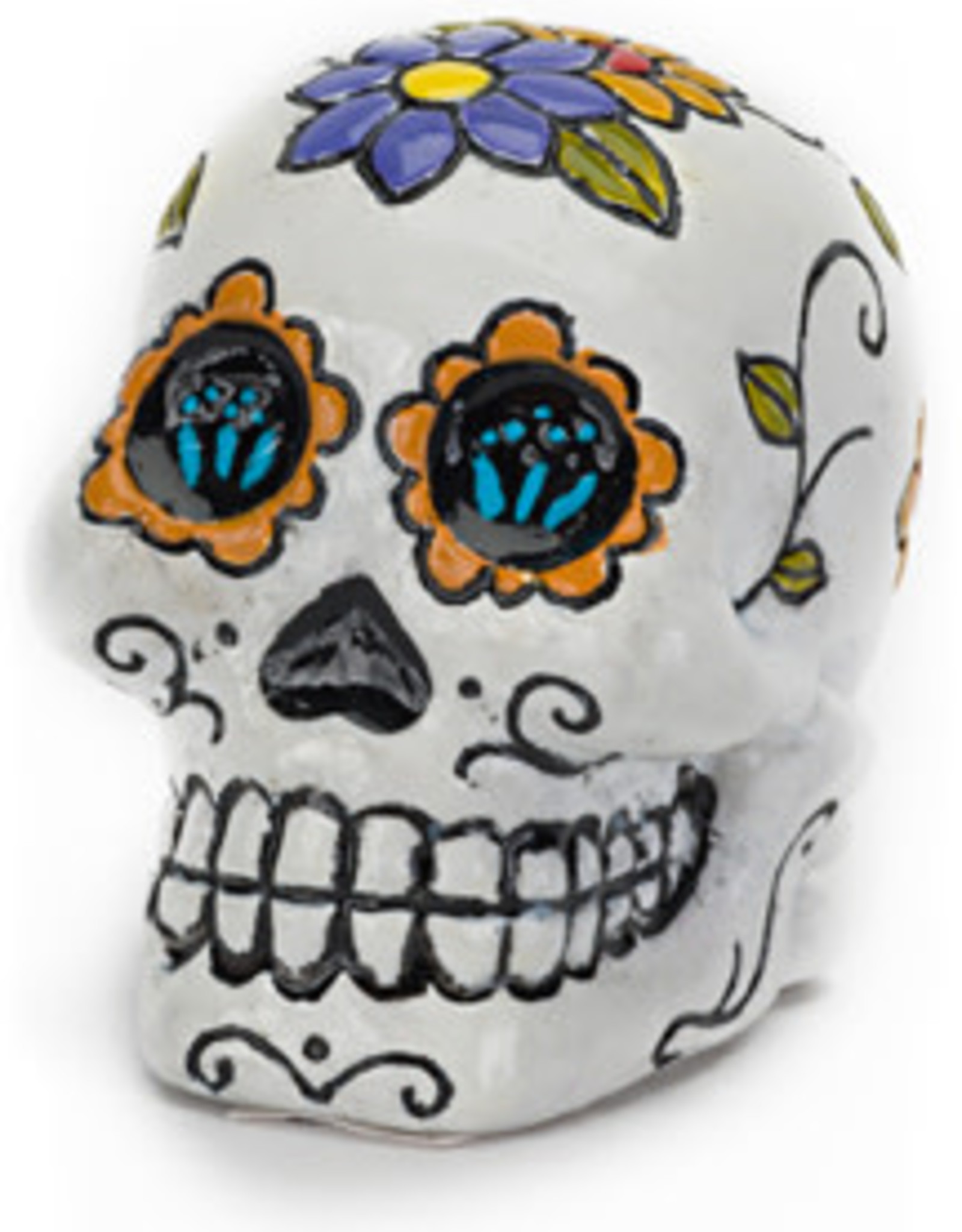 PENN PLAX PLASTICS, INC. REPTOLOGY- RR1911- SUGAR SKULL - 2X2X1.5- MINI- WHITE
