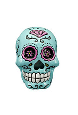 PENN PLAX PLASTICS, INC. RR3000- DECOR- SUGAR SKULL- BLUE- MEDIUM