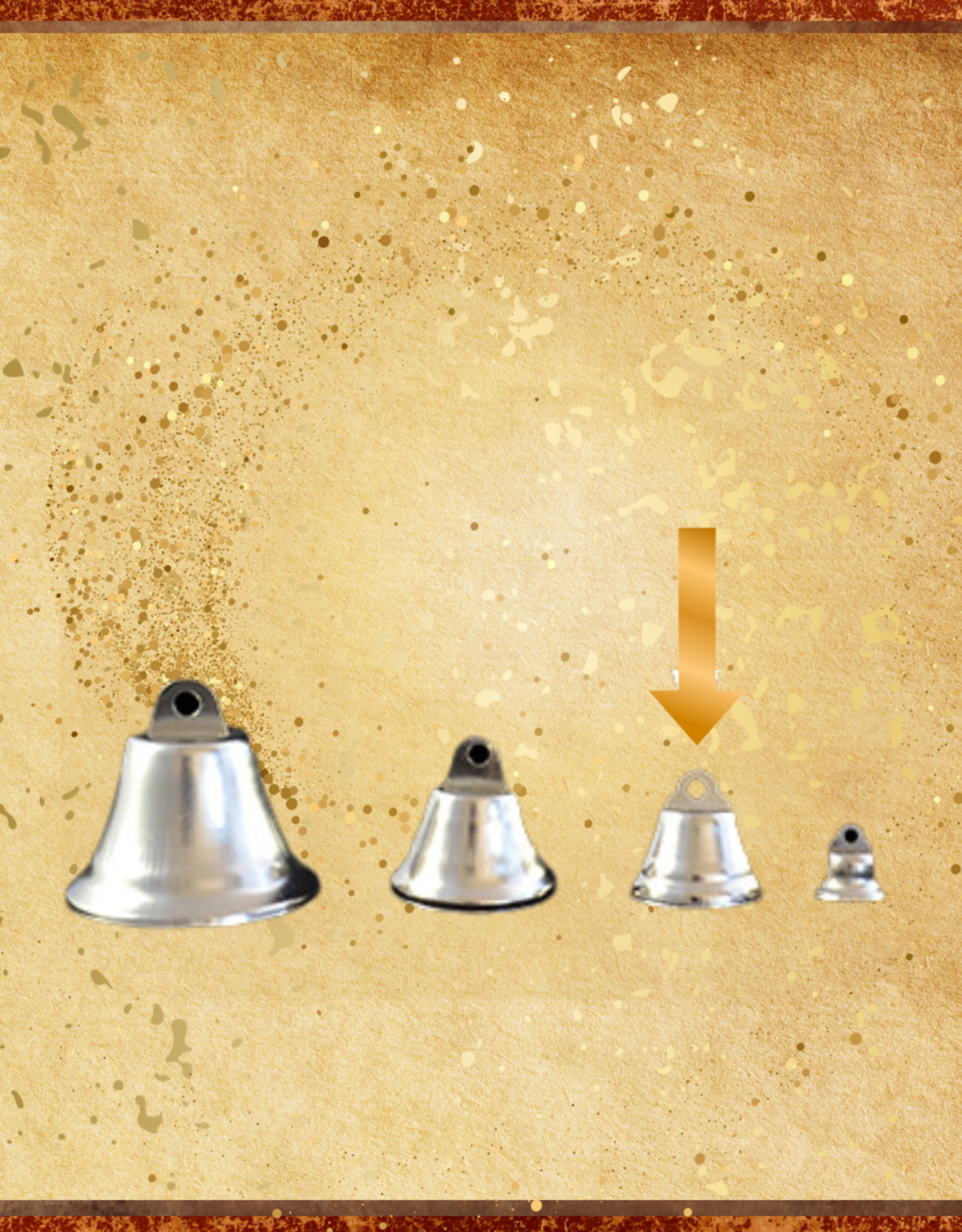 TOY  MAKING- BELL- METAL- 1 DIA- LIBERTY BELL- EACH