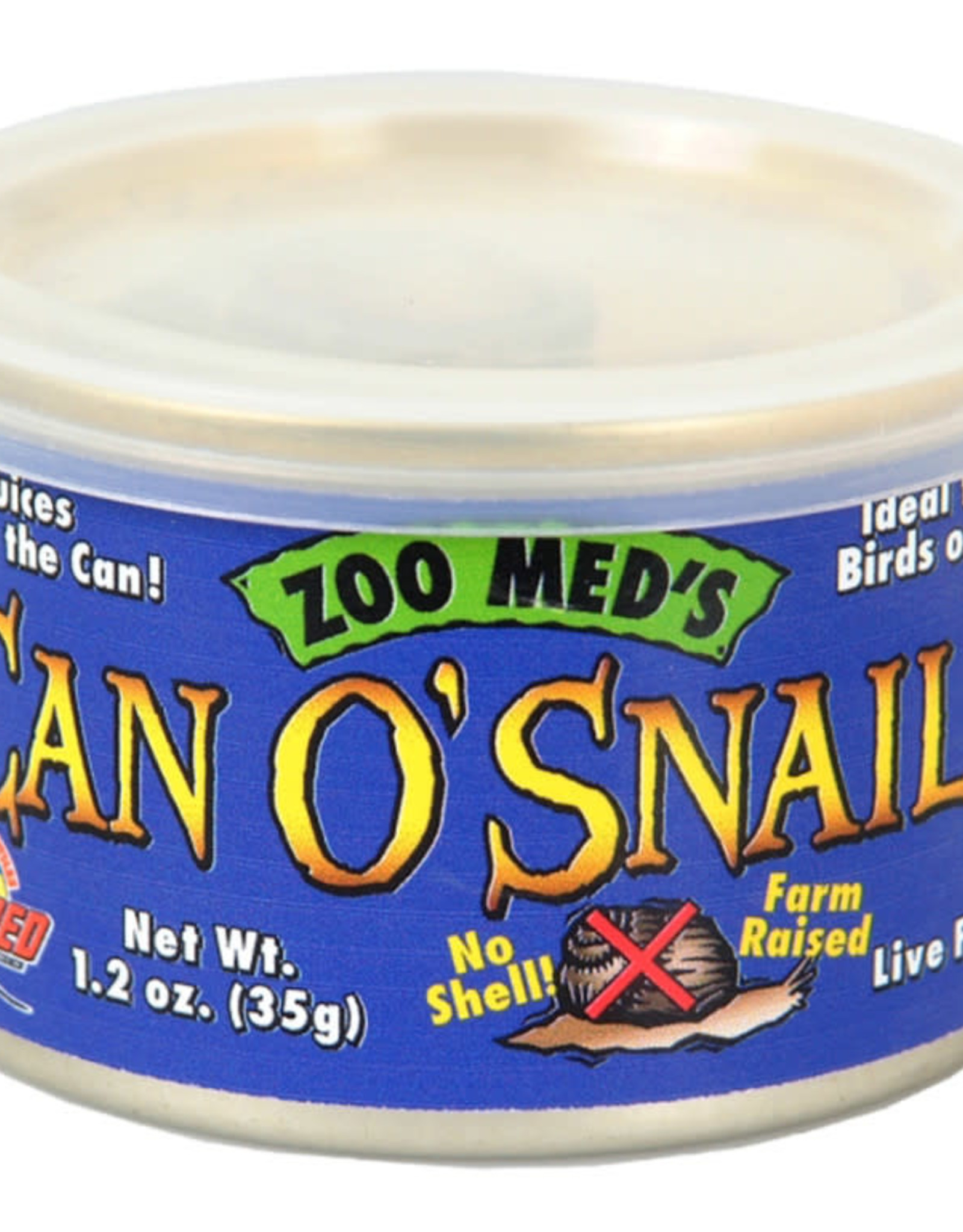ZOO MED LABORATORIES, INC. ZOO MED ZM-49- CANNED FOOD- CAN O' SNAILS- 1.2 OZ