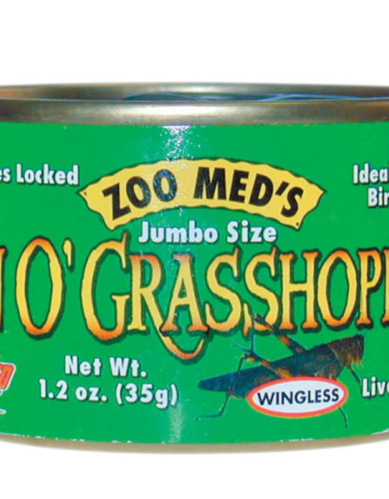 ZOO MED LABORATORIES, INC. ZOO MED ZM-44- CANNED FOOD- CAN O' GRASSHOPPERS- 1.2 OZ