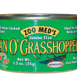 ZOO MED LABORATORIES, INC. ZOO MED ZM-44- CANNED FOOD- CAN O' GRASSHOPPERS- 1.2 OZ