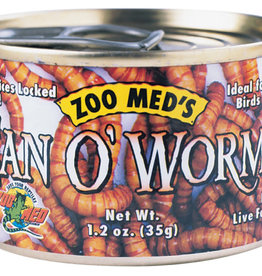 ZOO MED LABORATORIES, INC. ZOO MED ZM-42- CANNED FOOD- CAN O' WORMS- 1.2 OZ