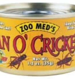 ZOO MED LABORATORIES, INC. ZOO MED- ZM-43- CANNED FOOD- CAN O' CRICKETS- 1.2 OZ