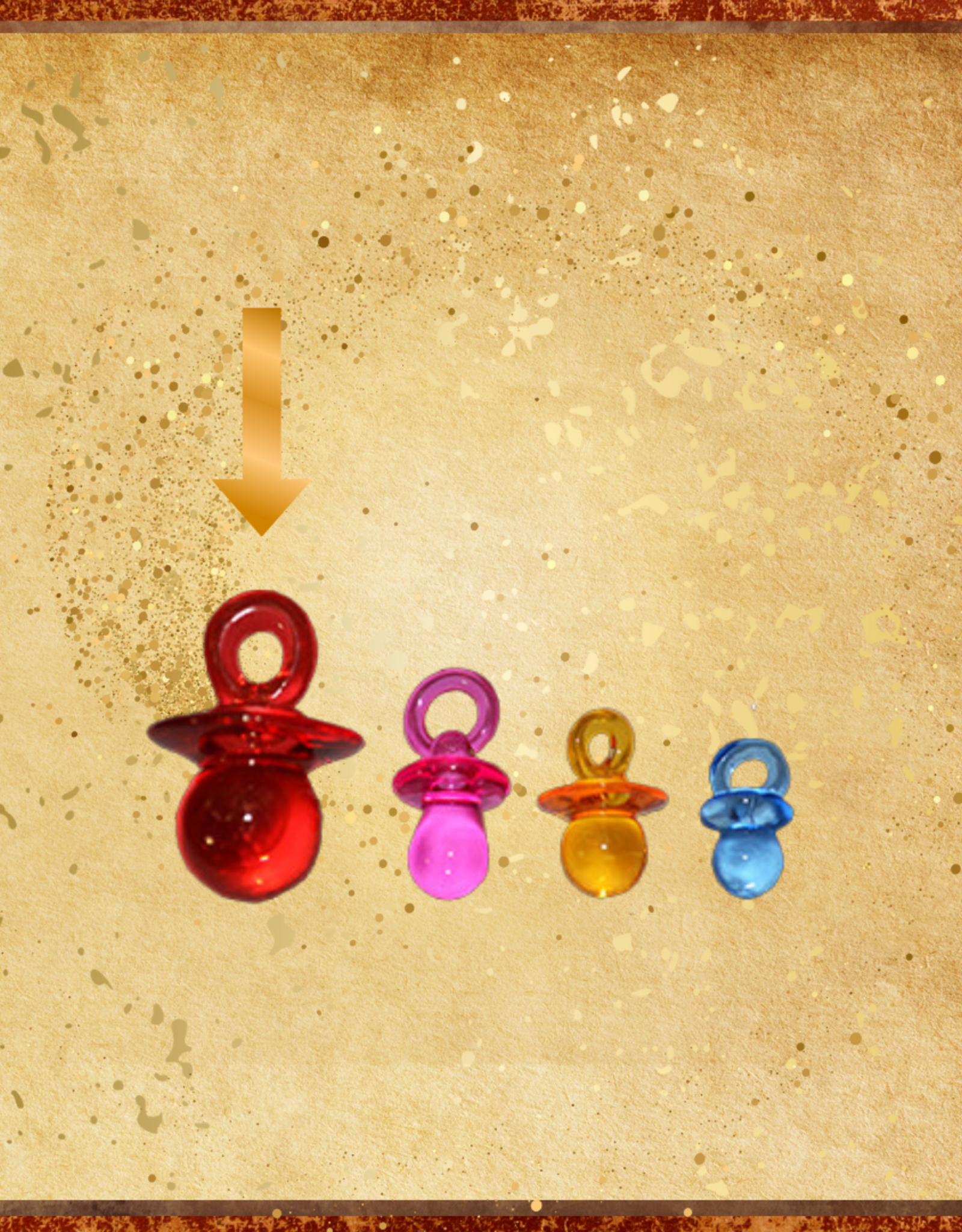 TOY MAKING- ACRYLIC- 1.5X1.5X1- PACIFIER- EACH