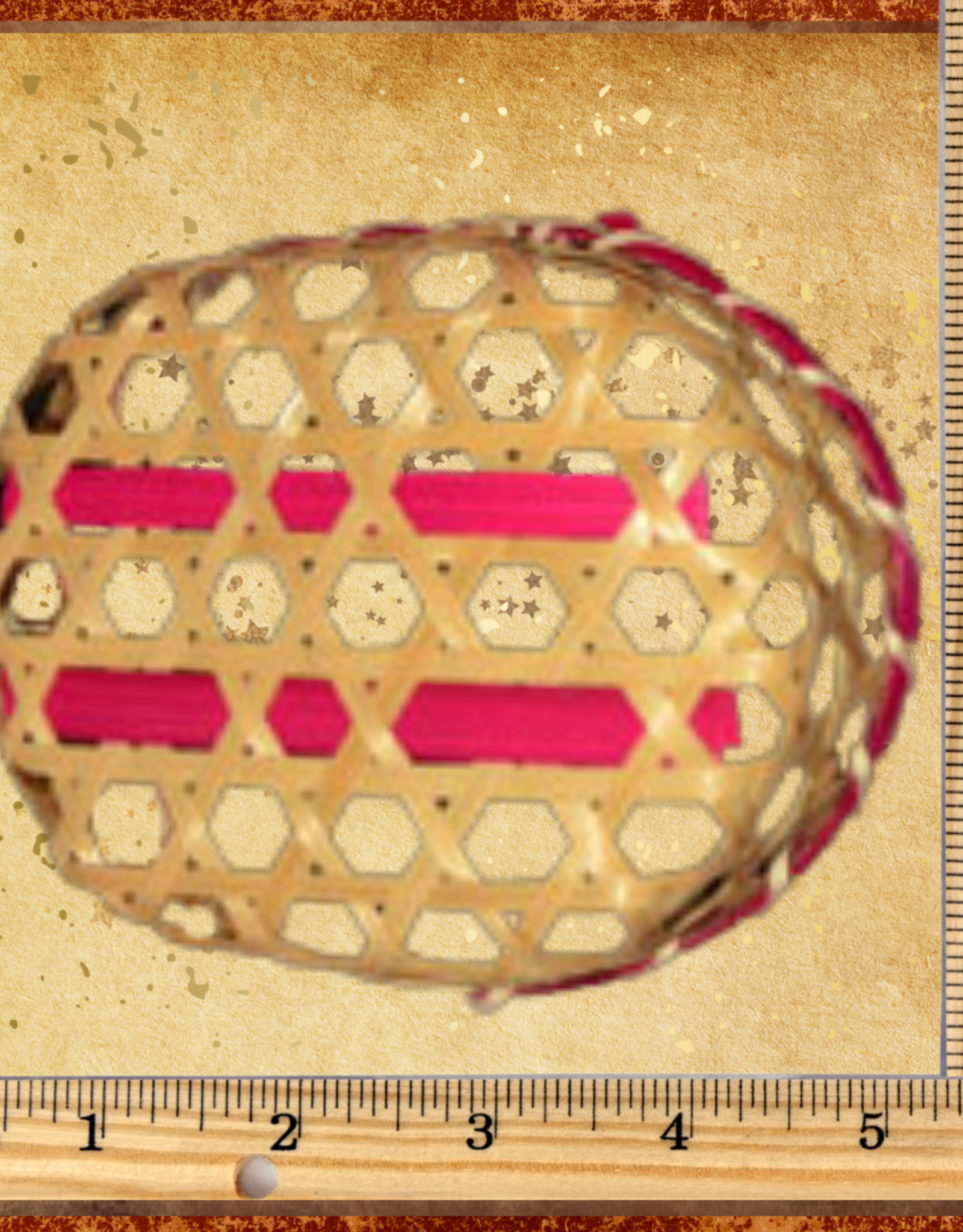 TOY MAKING- BASKET- 5X4X1.5- OVAL PINK- EACH