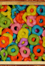 TOY MAKING- BEAD- PLASTIC- .5X.5X.5- RIPPLE RING- SMALL- 50 CT- 13GM- BAG