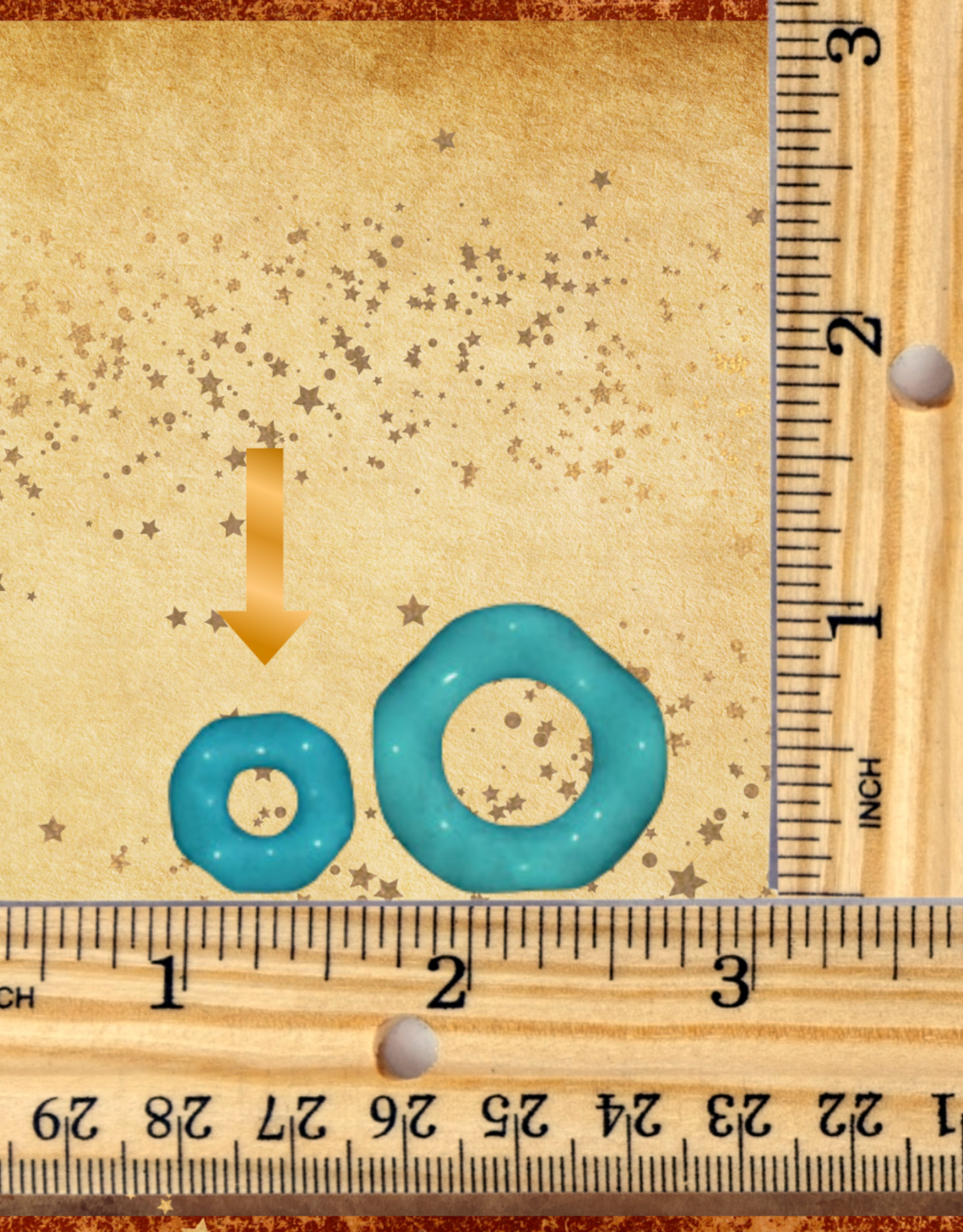 TOY MAKING- BEAD- PLASTIC- .5X.5X.5- RIPPLE RING- SMALL- 50 CT- 13GM- BAG