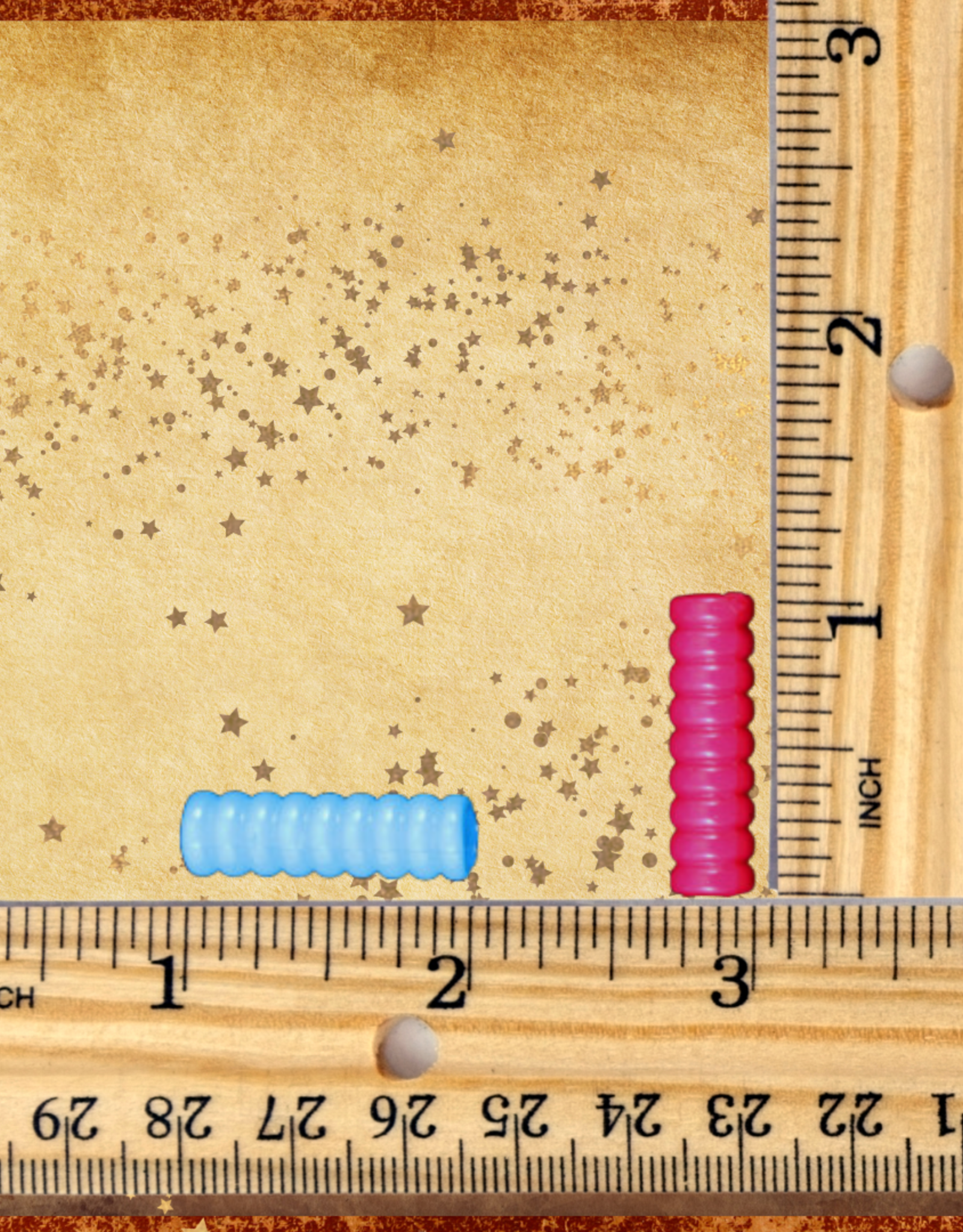 TOY MAKING- BEAD- PLASTIC- 1 INCH- 4MM HOLE-  RIPPLE STRAW-  EACH