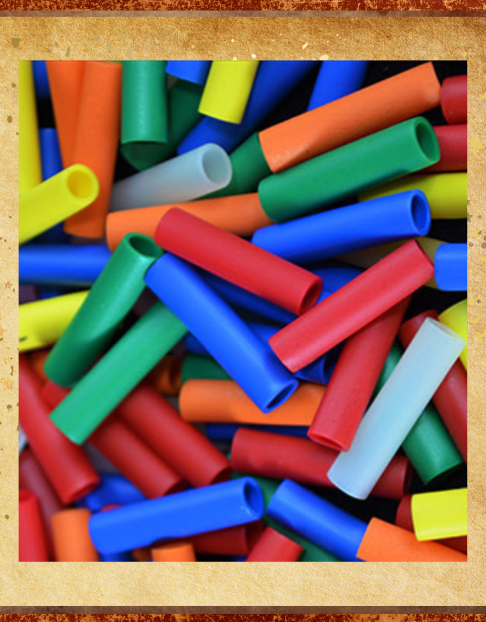 TOY MAKING- BEAD- PLASTIC- 1"- STRAW- EACH