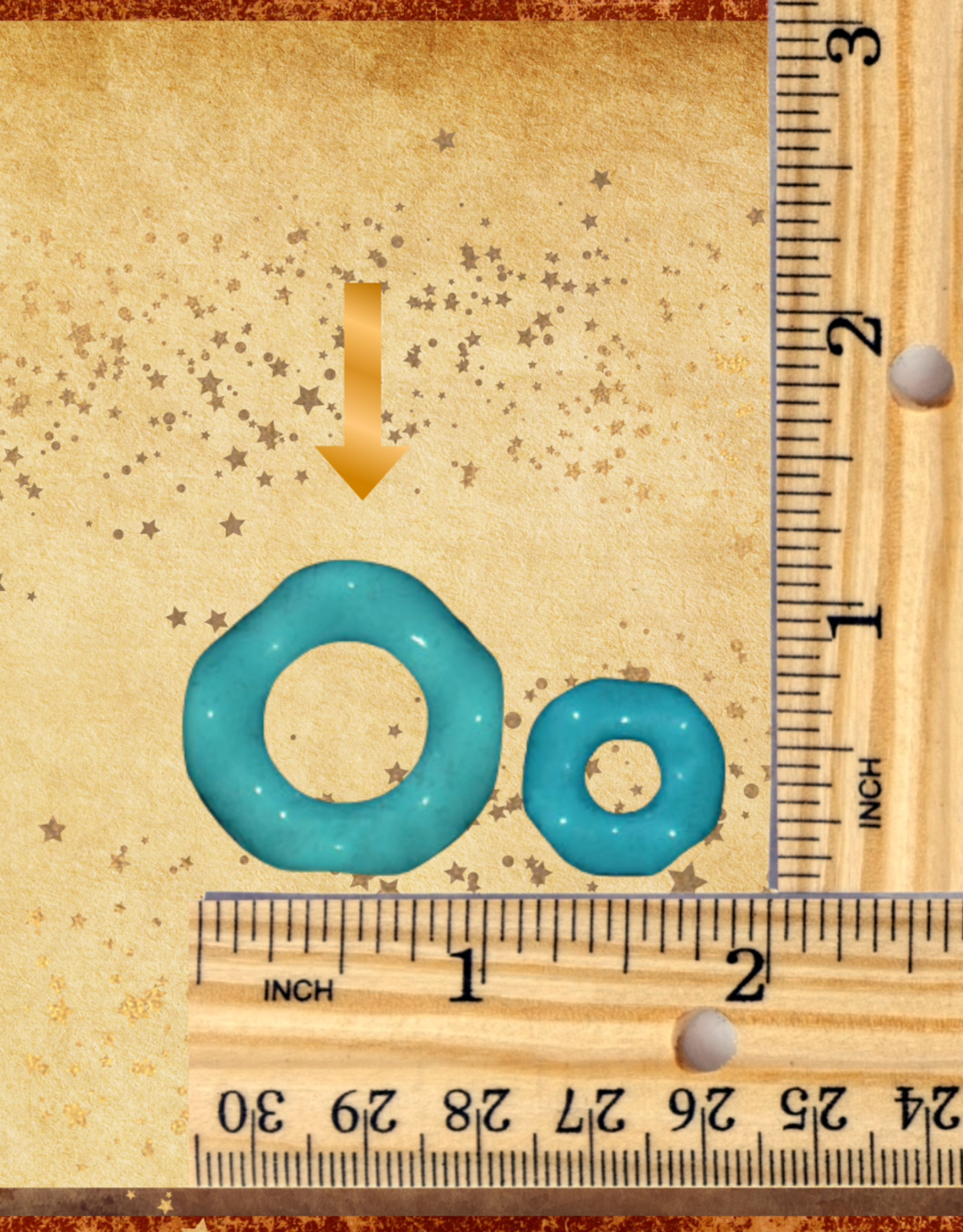 TOY MAKING- BEAD- PLASTIC- 1X1X.5- RIPPLE RING- LARGE