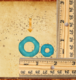 TOY MAKING- BEAD- PLASTIC- 1X1X.5- RIPPLE RING- LARGE