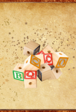TOY MAKING- WOOD- BLOCK- 20MM- 7MM HOLE- ABC- SMALL