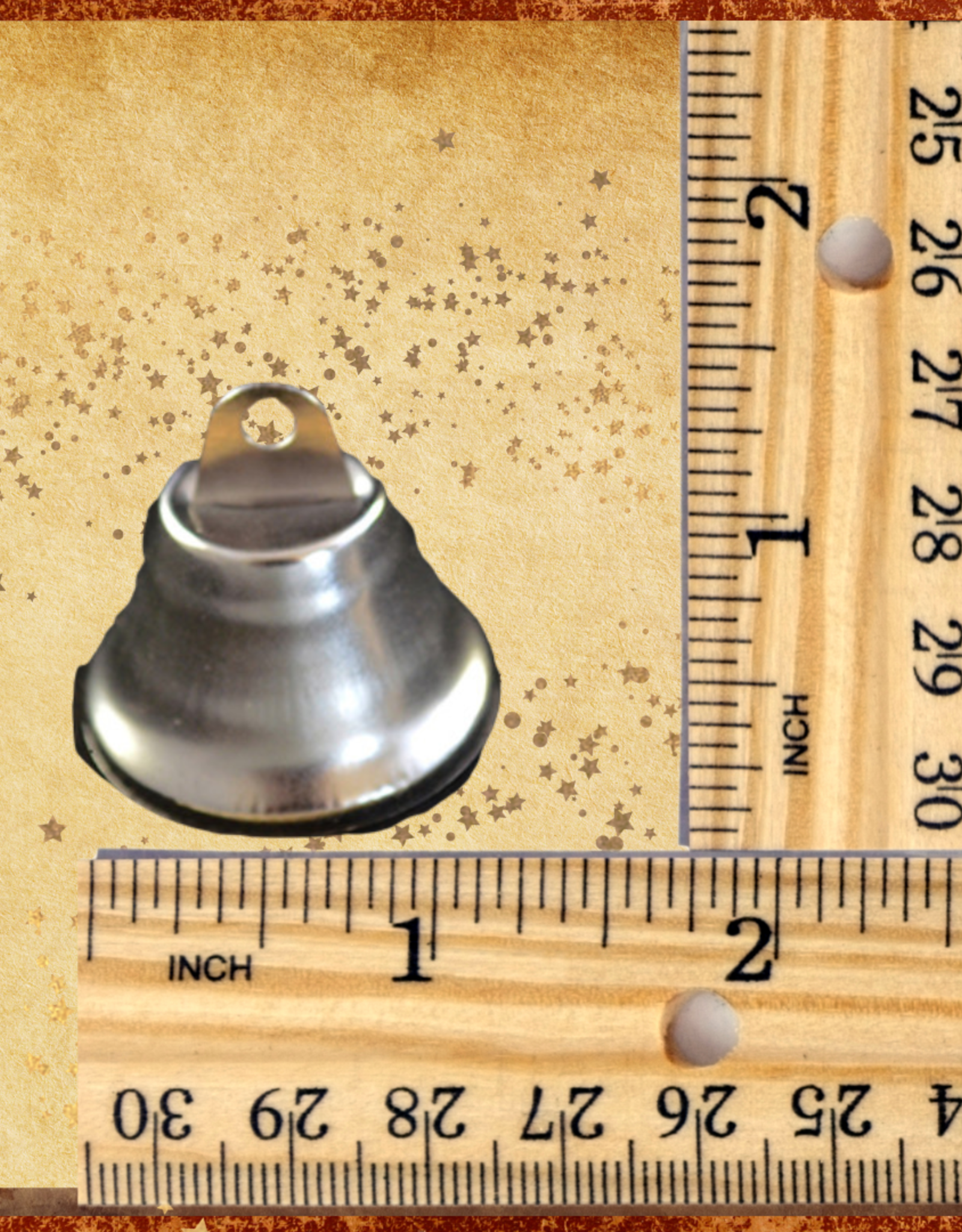 TOY MAKING- BELL- METAL- 1-1/4 DIA-LIBERTY BELL- EACH